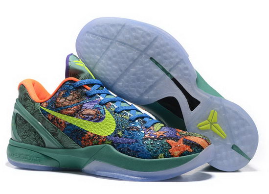 Nike Kobe 6 Green Prelude Factory Outlet - Click Image to Close